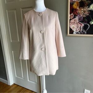 Talbots Light Pink Trench Coat Size 4P